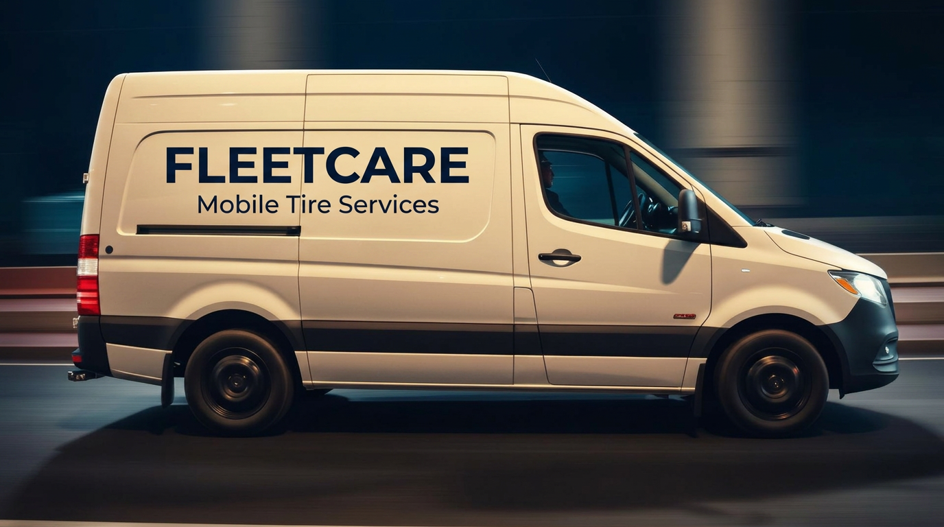 FleetCare Solutions mobile tire service van in Hampton Roads, Virginia
